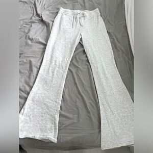 Women’s white flared sweatpants